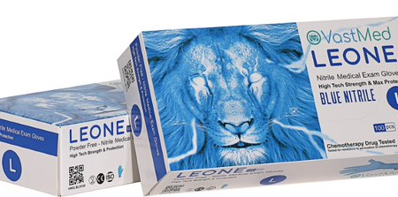 LEONE Nitrile Gloves SIZE MEDIUM 10 Boxes of 100